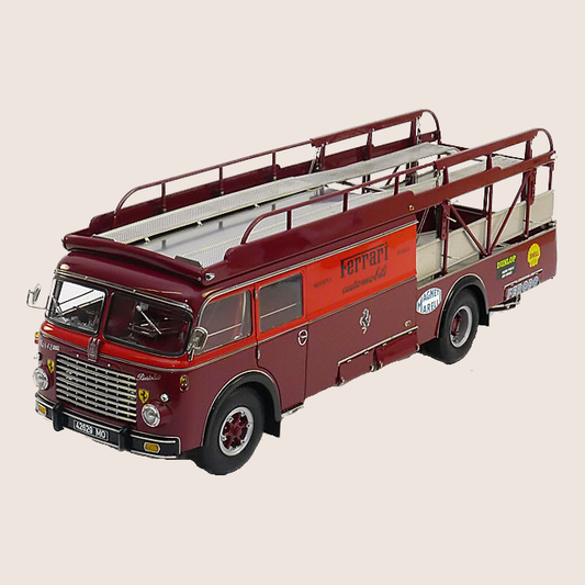 1:18 FIAT 642 BARTOLETTI FERRARI RACE TRANSPORTER - 1:18 model af Fiat 642 Bartoletti Ferrari race transporter, perfekt til motorsportentusiaster.