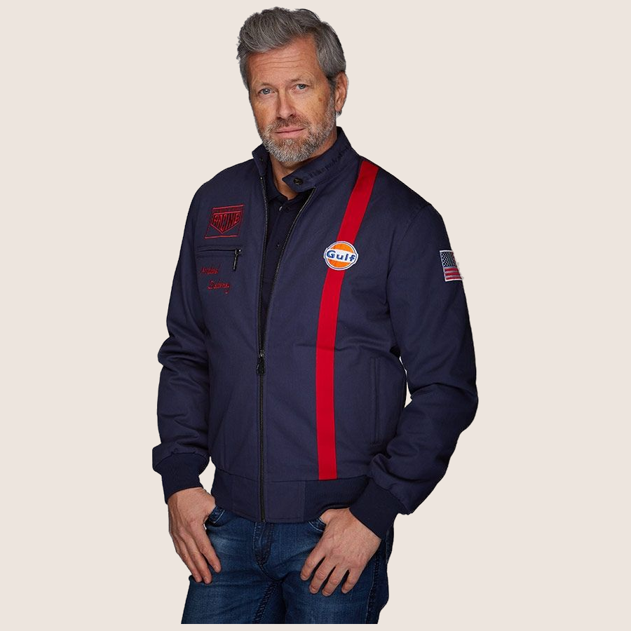 MD Blouson jakke navy – Navy blå MD Blouson jakke,  en tidløs tilføjelse til garderoben.