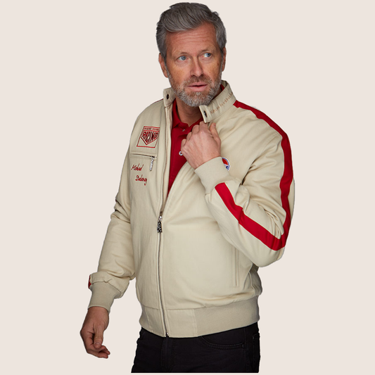 MD Blouson jakke sand – Moderne MD Blouson jakke i sandfarve, ideel til et klassisk look.