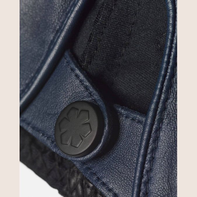 Frederik, Deep Blue / One-Size – Sofistikerede dybblå kørehandsker i læder, ideelle til stilbevidste førere.