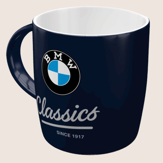 BMW Classic Krus Nostalgic Art – Stilfuldt krus med klassisk BMW-design fra Nostalgic Art. Perfekt til bilentusiaster og samlere.