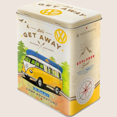 Mercedes Benz Service Dåse – Retro Mercedes-Benz opbevaringsdåse med klassisk servicelogo, perfekt til bilentusiaster.