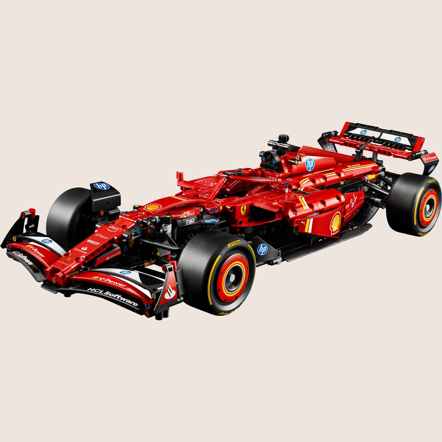 Ferrari SF-24 F1 (STOR) LEGO – Stor LEGO-model af Ferrari SF-24 Formel 1-bil. Detaljerig og perfekt til Ferrari-entusiaster.