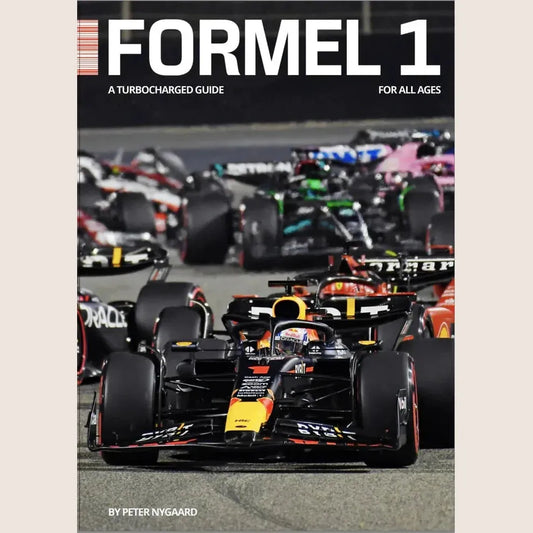 Formel 1 – En Hæsblæsende Guide For Børn, Unge og Voksne – En lettilgængelig bog, der forklarer Formel 1 for alle aldre.