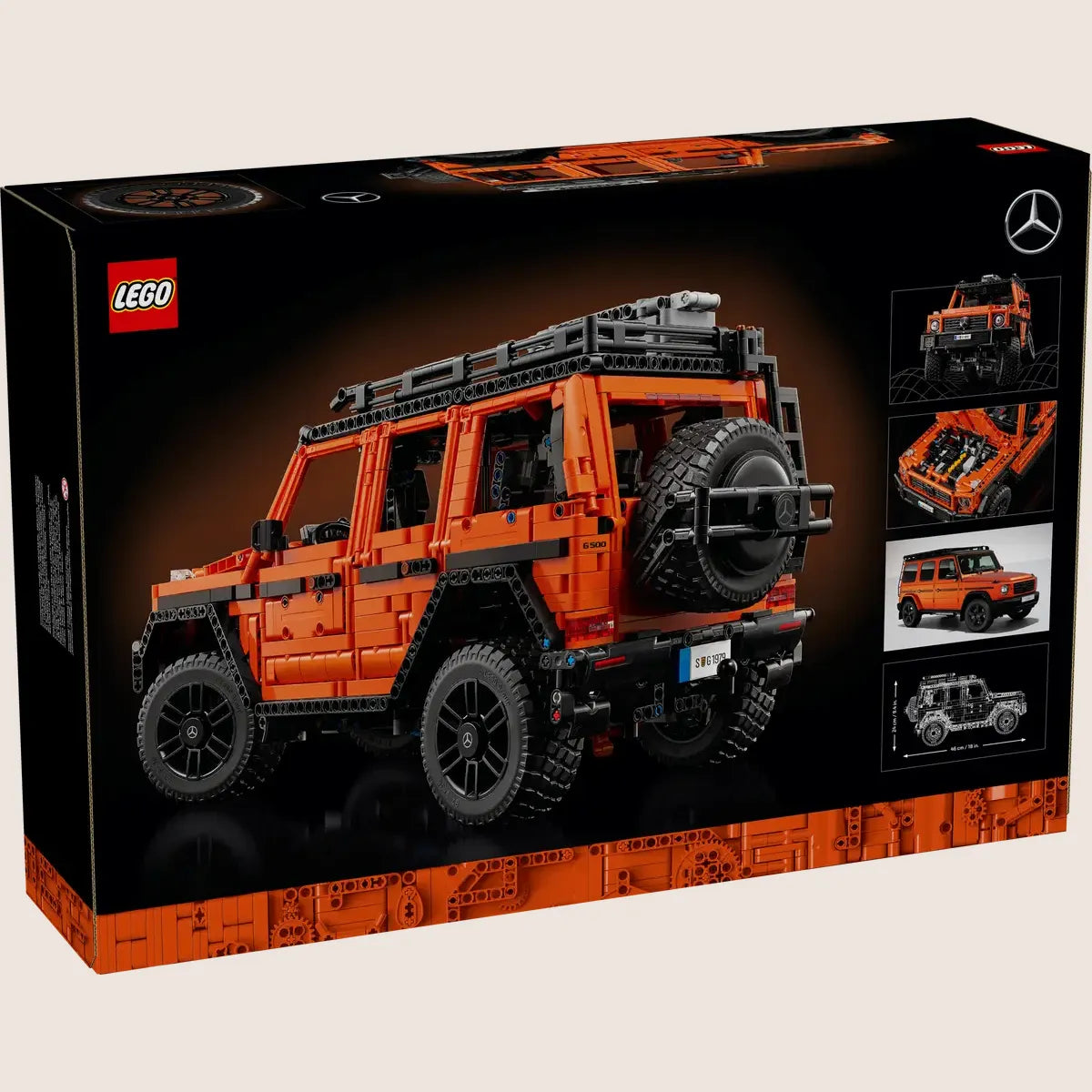 Mercedes-Benz G500 LEGO – LEGO-model af den ikoniske Mercedes-Benz G500 med autentiske detaljer. Perfekt til bilentusiaster og LEGO-samlere, der elsker terrængående køretøjer.