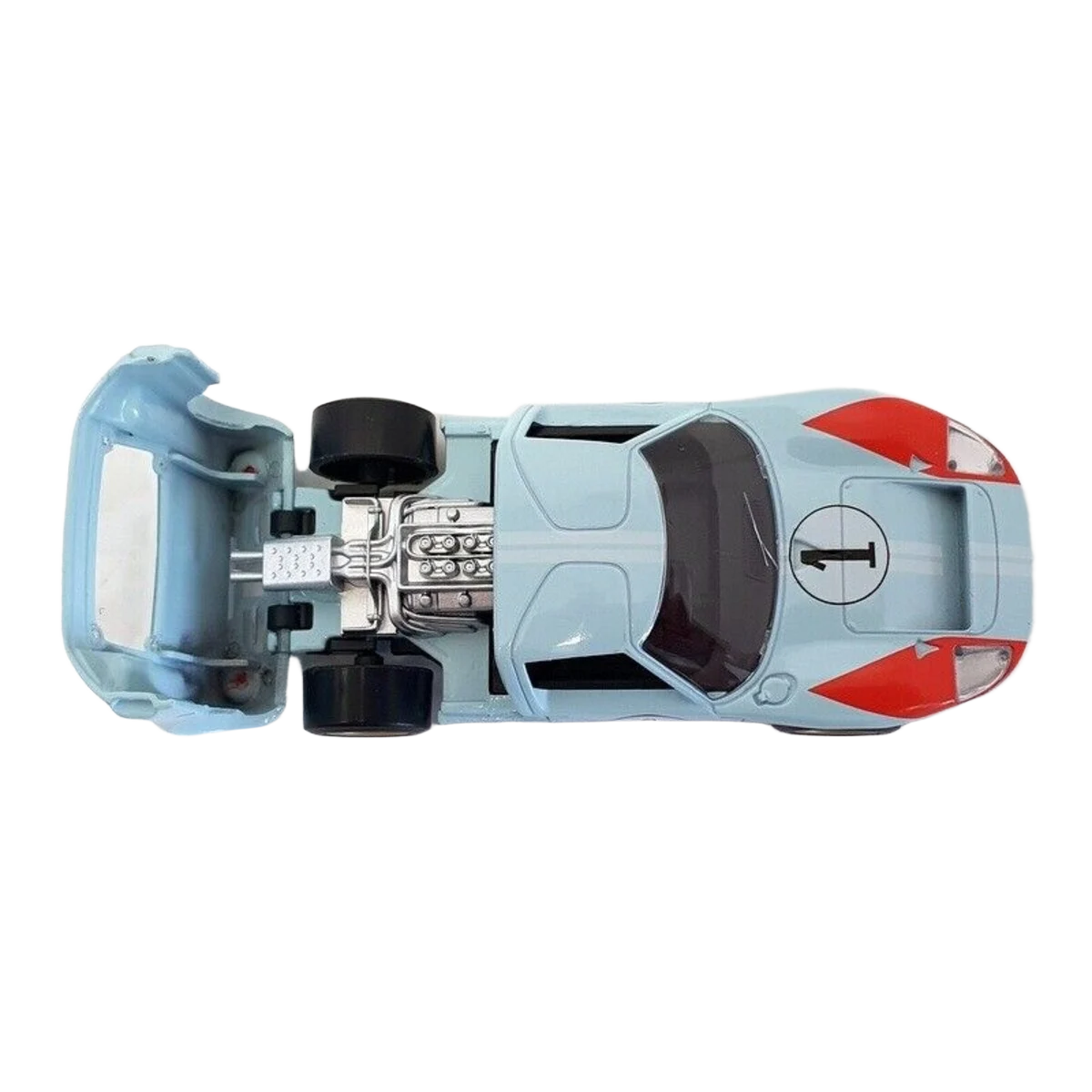 GT 40 Le Mans - 1:43 – Miniaturemodel af den legendariske Ford GT40 Le Mans racerbil.