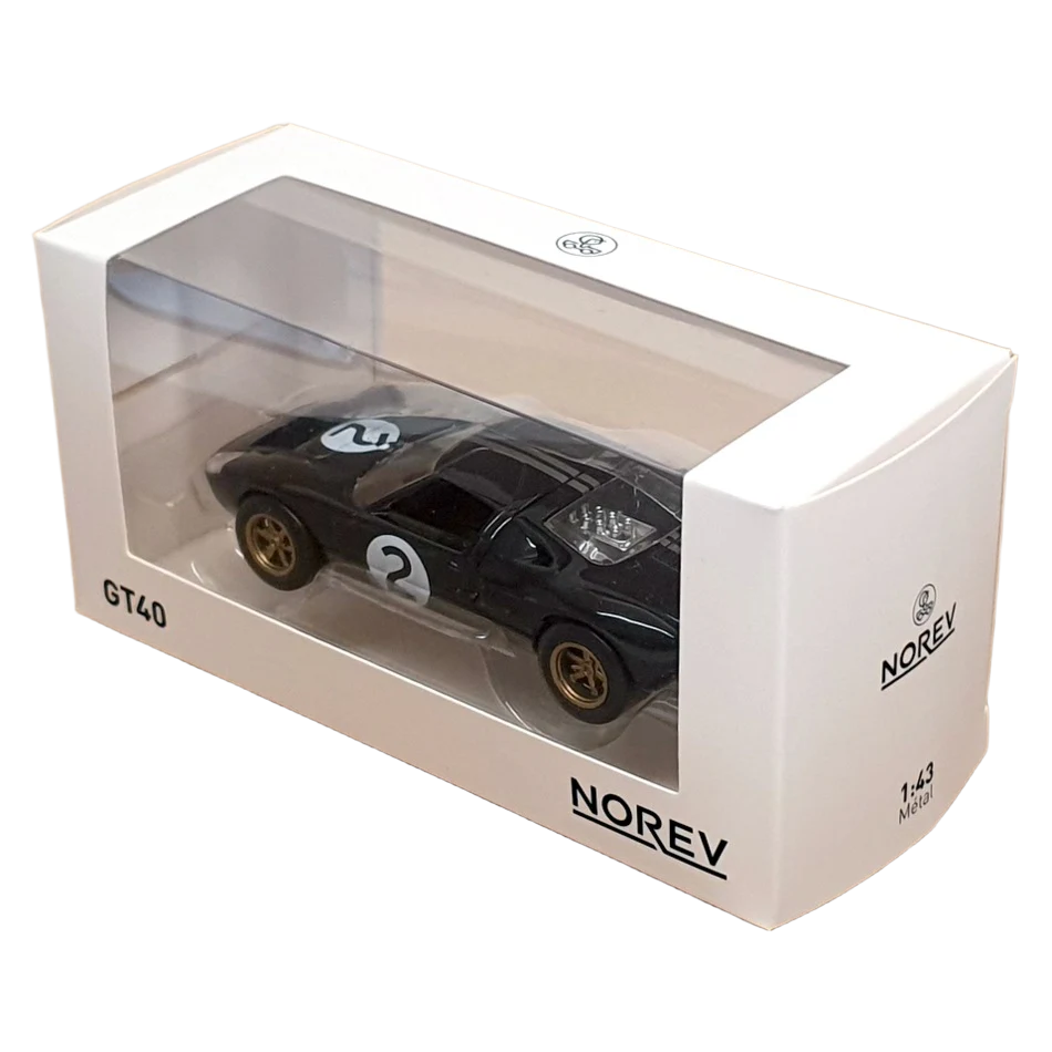 GT 40 Le Mans - 1:43 – Miniaturemodel af den legendariske Ford GT40 Le Mans racerbil.