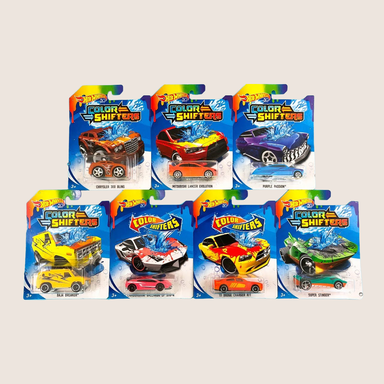 Hot Wheels Color Shifters asst – Hot Wheels Color Shifters bil, skifter farve ved temperaturændringer.