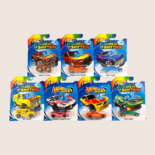 Hot Wheels Color Shifters asst – Hot Wheels Color Shifters bil, skifter farve ved temperaturændringer.