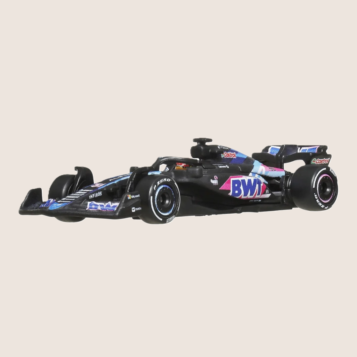 Hot Wheels F1 Racing Premium Alpine-modelbil med autentisk design og samlerkvalitet