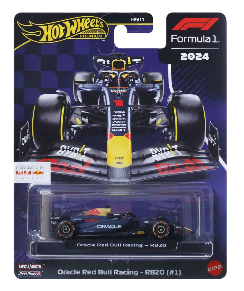 Hot Wheels F1 Racing Premium Red Bull-modelbil med detaljeret design og samlerkvalitet