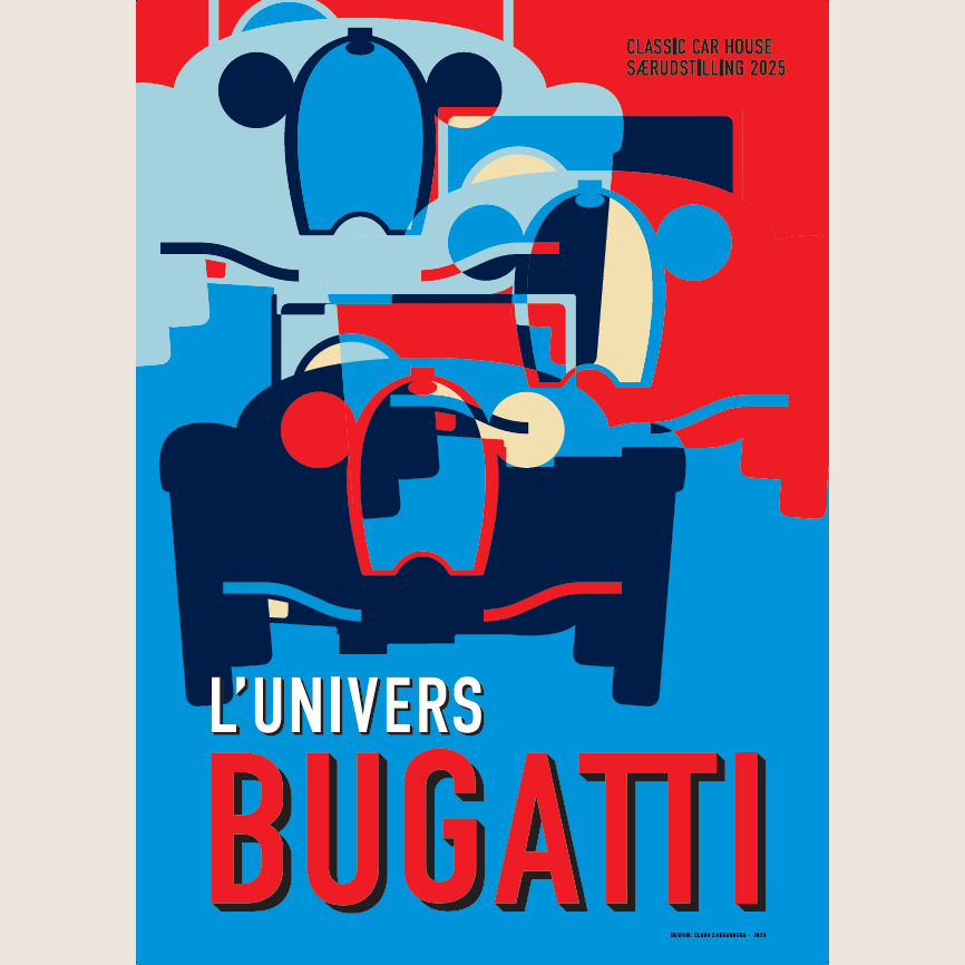 L'Univers Bugatti Plakat (GRATIS MED I ALLE ORDRE I DENNE WEEKEND)