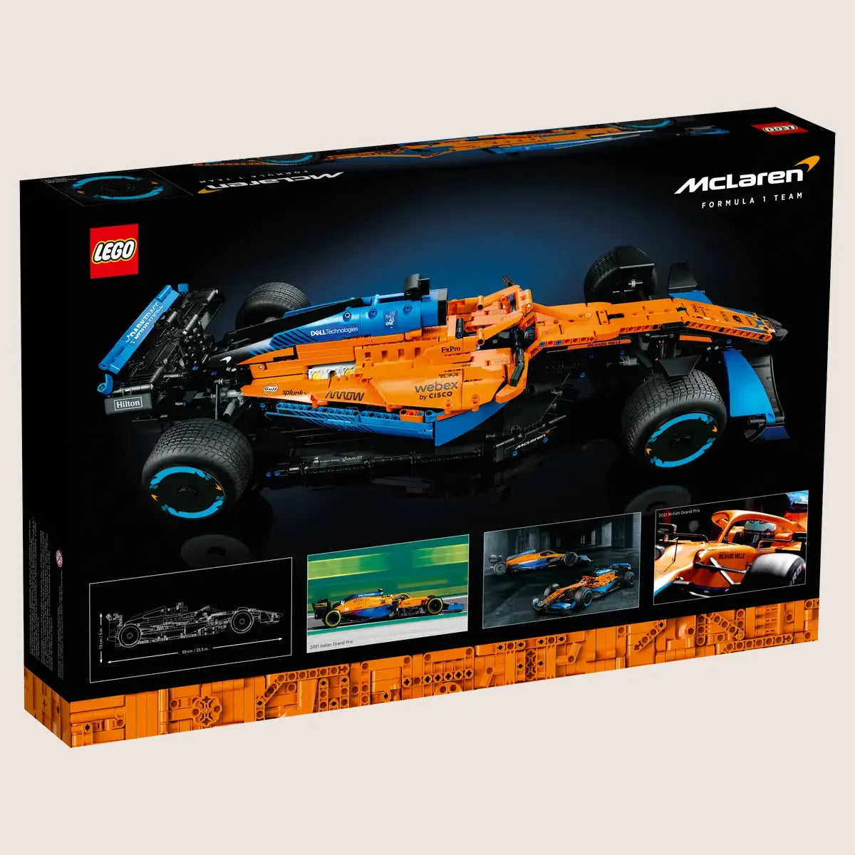 McLaren Formel 1-racerbil – LEGO model af McLaren F1-racer, perfekt til motorsportentusiaster.