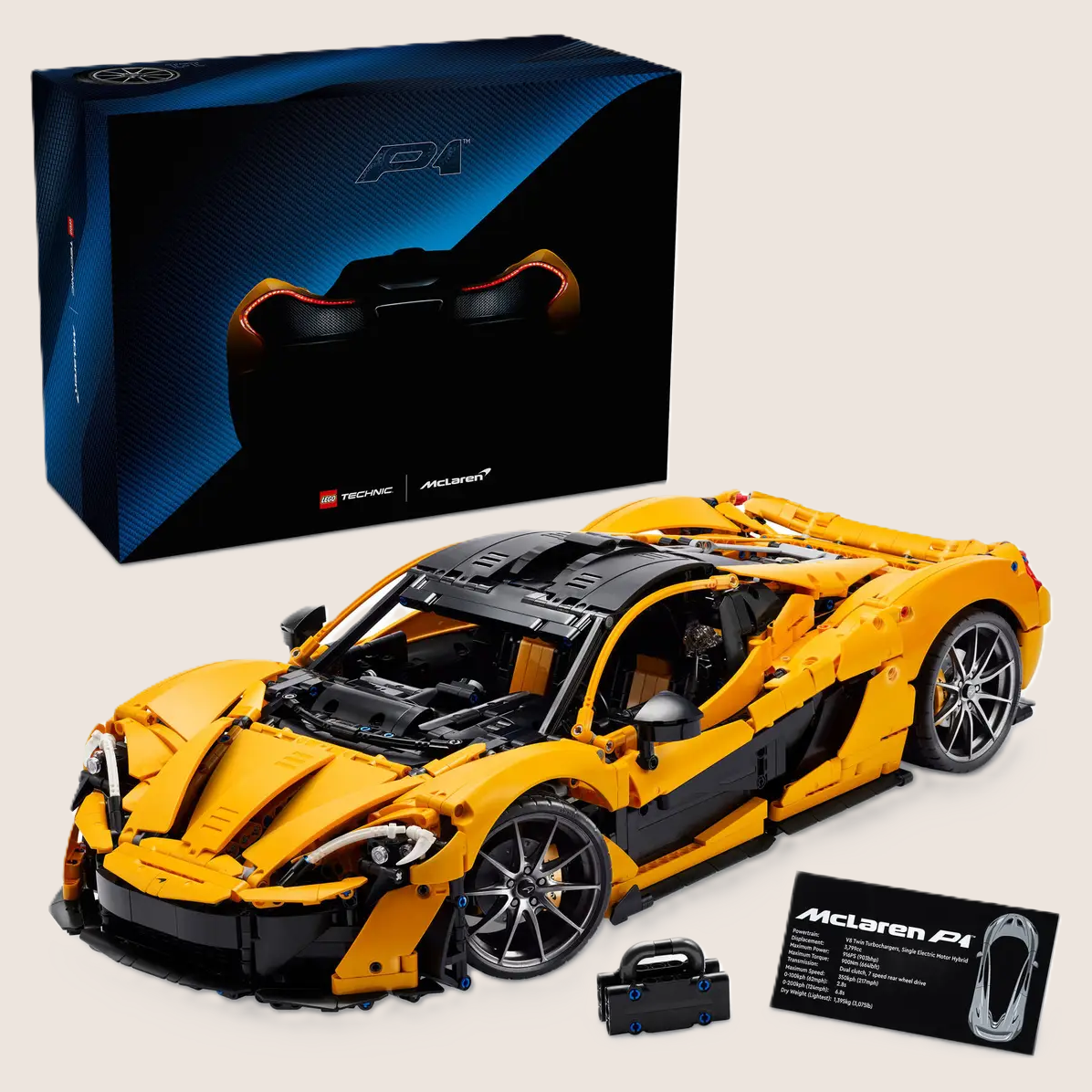 McLaren P1 – LEGO Speed Champions model af McLaren P1, en hyperbil med aerodynamisk design.
