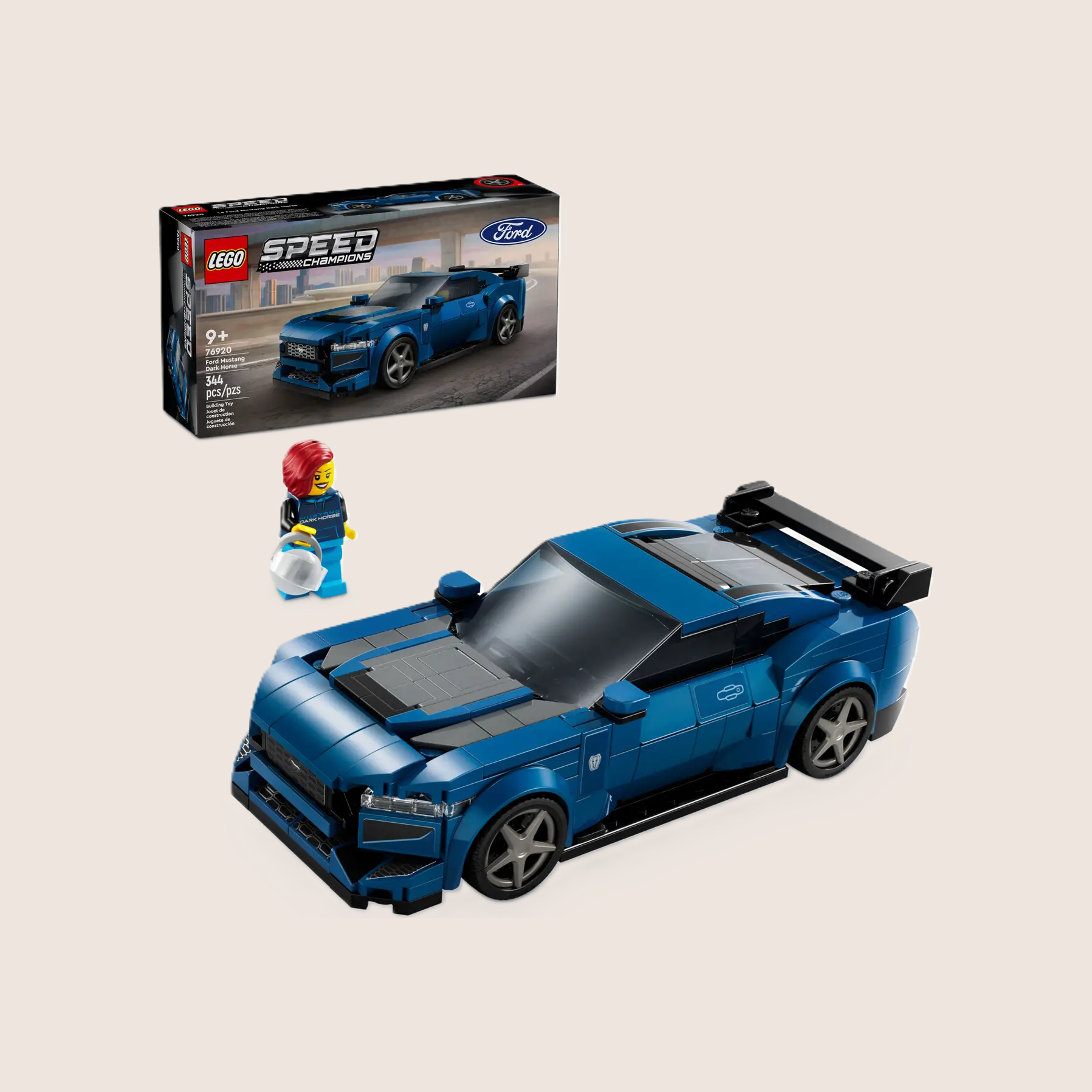 Ford Mustang Dark Horse – LEGO model af den kraftfulde Ford Mustang Dark Horse.