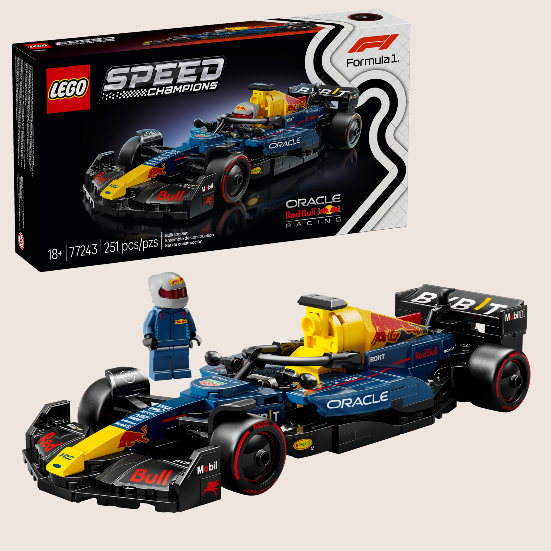 Speed Champions Redbull F1 Team – LEGO-model af Red Bull Racing Formel 1-bil med autentiske detaljer. Perfekt til F1-fans og LEGO-samlere.