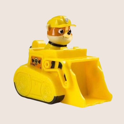 Paw Patrol Basic Rescue Racers Rubble – Paw Patrol redningskøretøj med Rubble, perfekt til små helte.