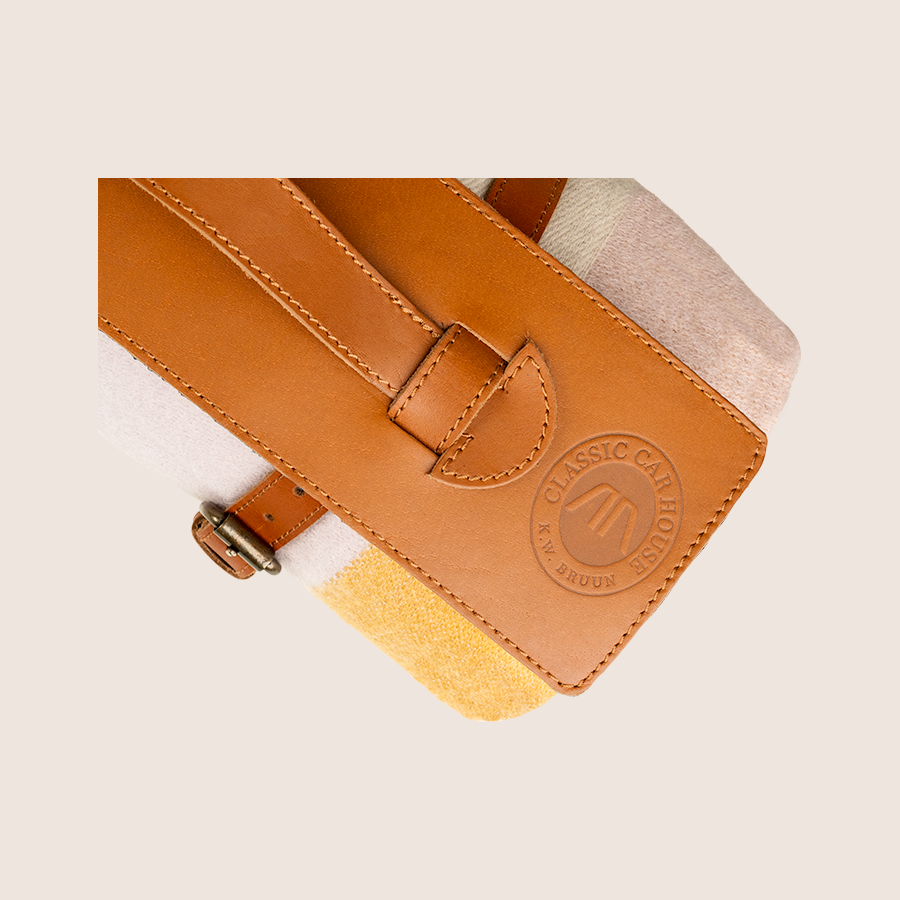 Bil plaid Sennepsgul/Pink - Silkeborg uldspinderi