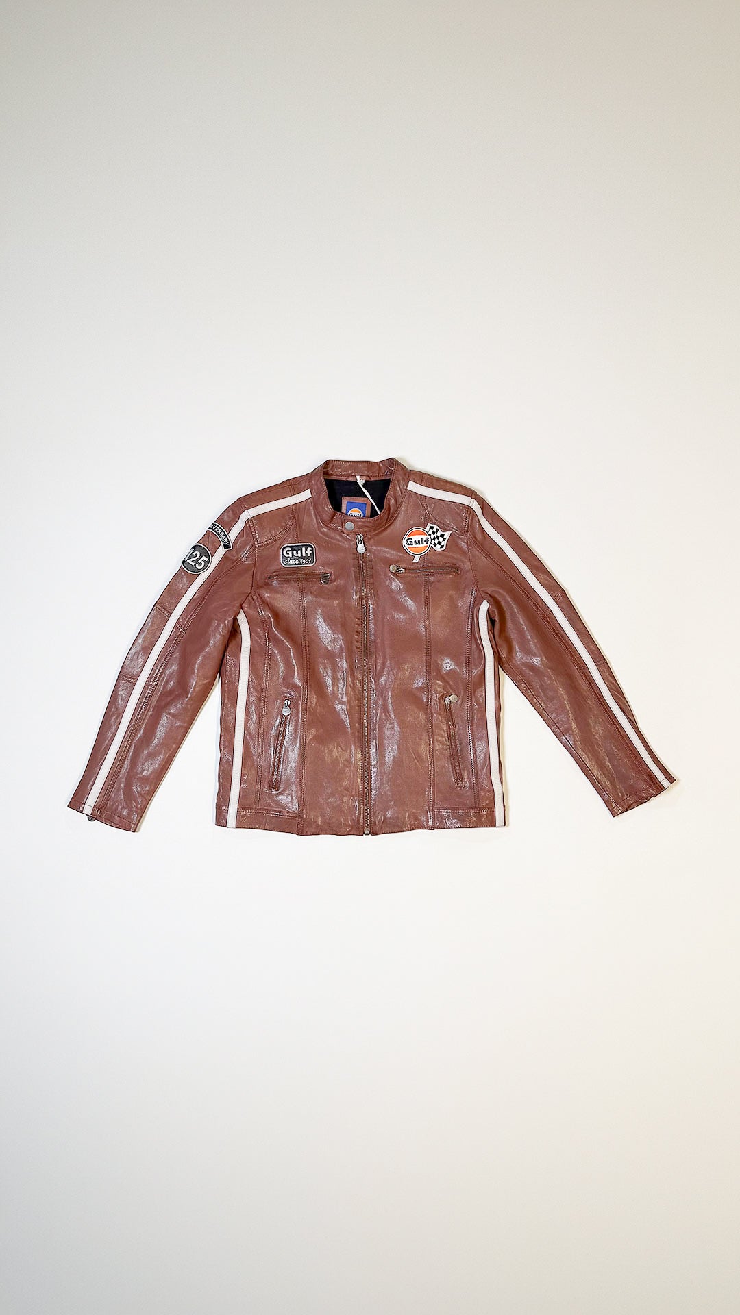 125 Gulf Vintage Race Jacket Cognac