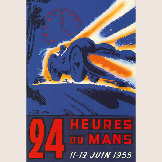 24 Heures Du Mans 1955 Plakat