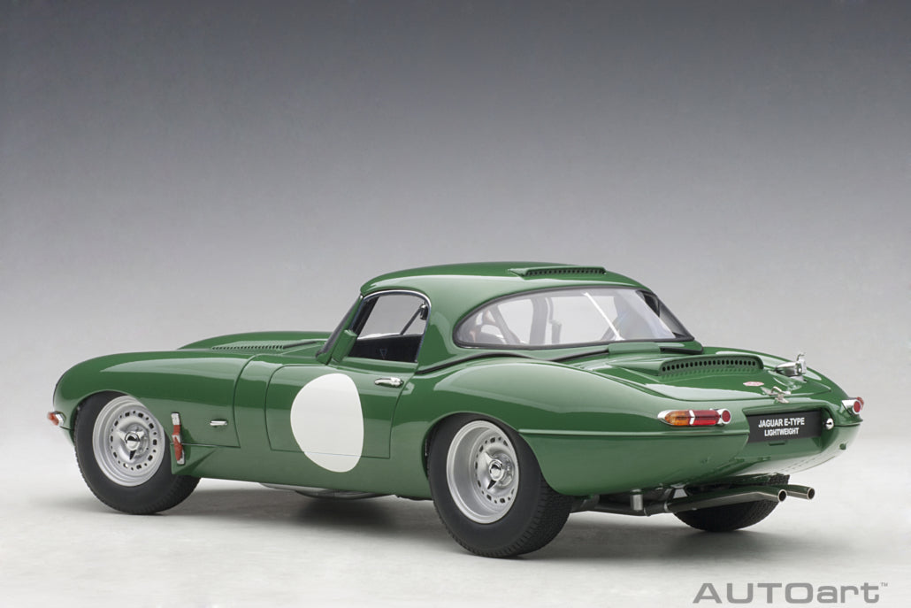 Jaguar E-type lightweight mørke grøn 1:18 AutoArt