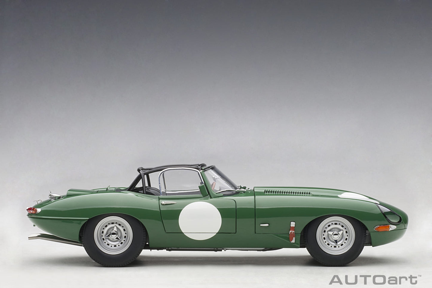 Jaguar E-type lightweight mørke grøn 1:18 AutoArt