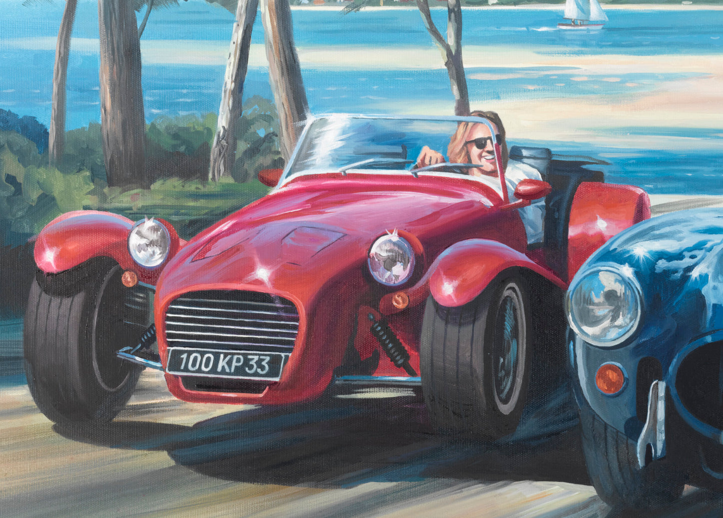 AC Cobra vs Lotus Seven Plakat