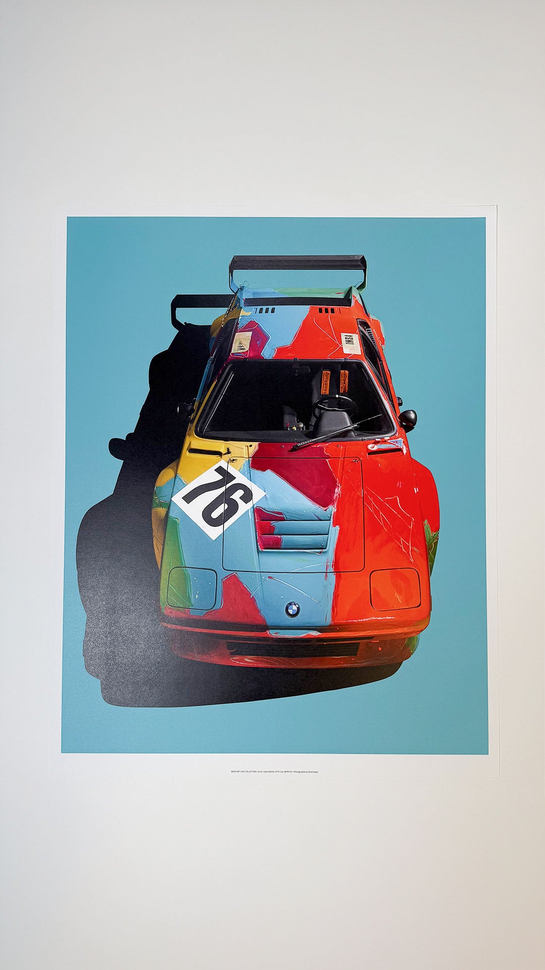 BMW Art Cars M1 Warhol 58,5x75cm Print - Rene Staud