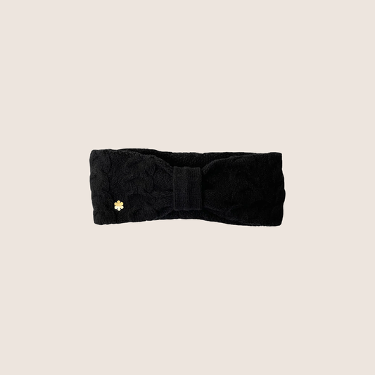 ARIE HEADBAND - WOOL - Black / One-Size - Uldhovedbånd i sort, perfekt til at holde ørene varme om vinteren.
