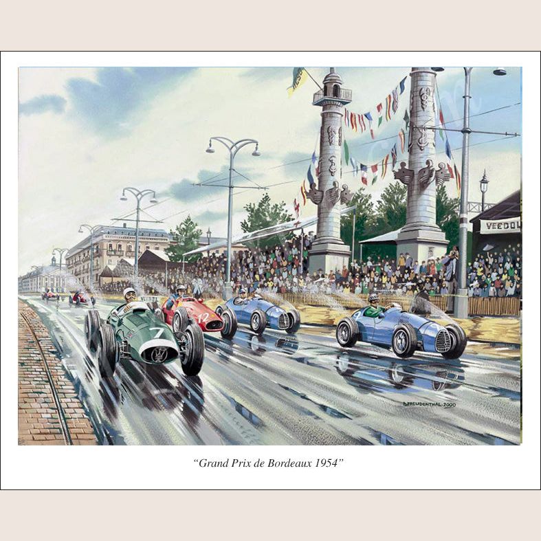 Grand prix de Bordeaux 1954 Plakat