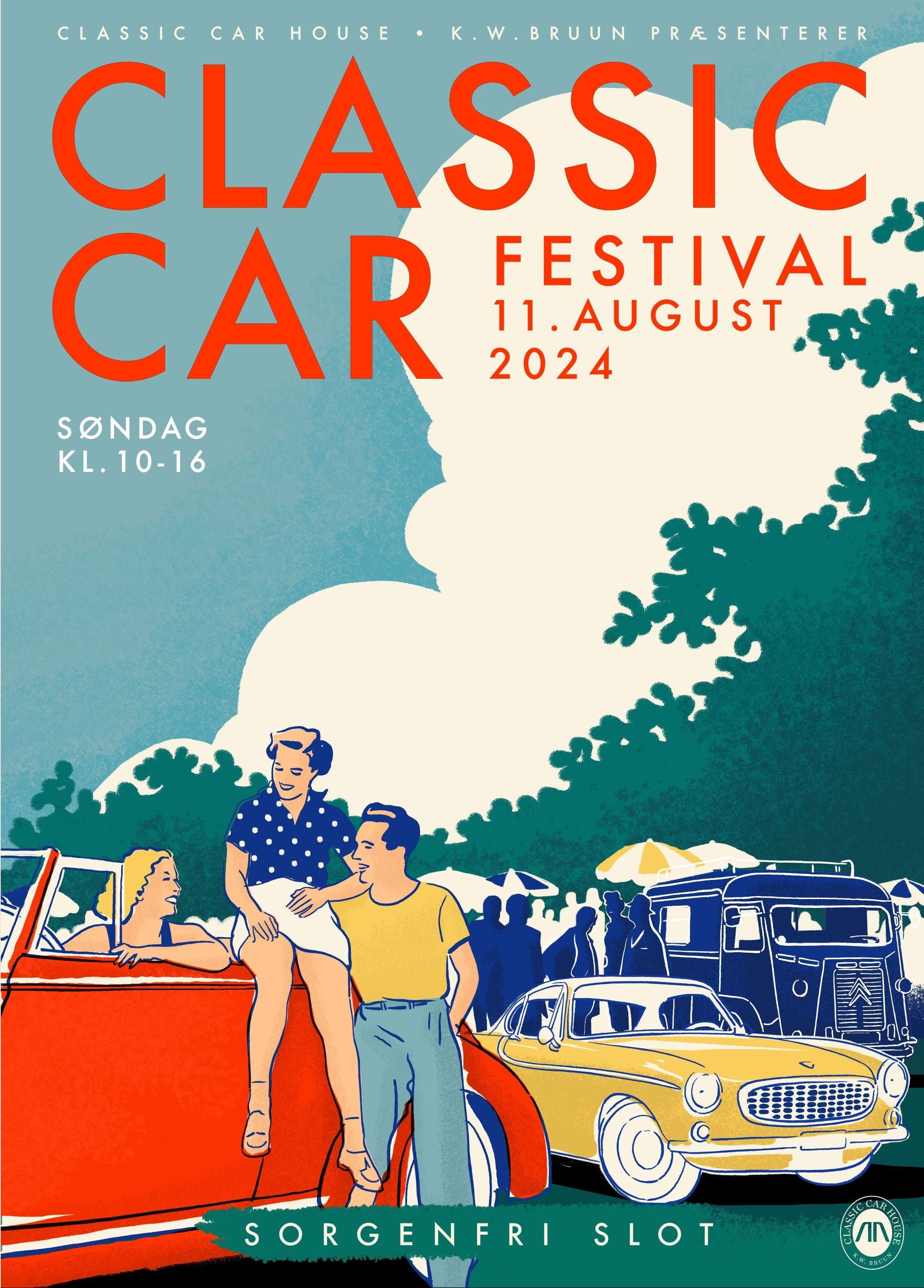 Classic Car Festival 2024 Plakat – Officiel plakat for Classic Car Festival 2024.