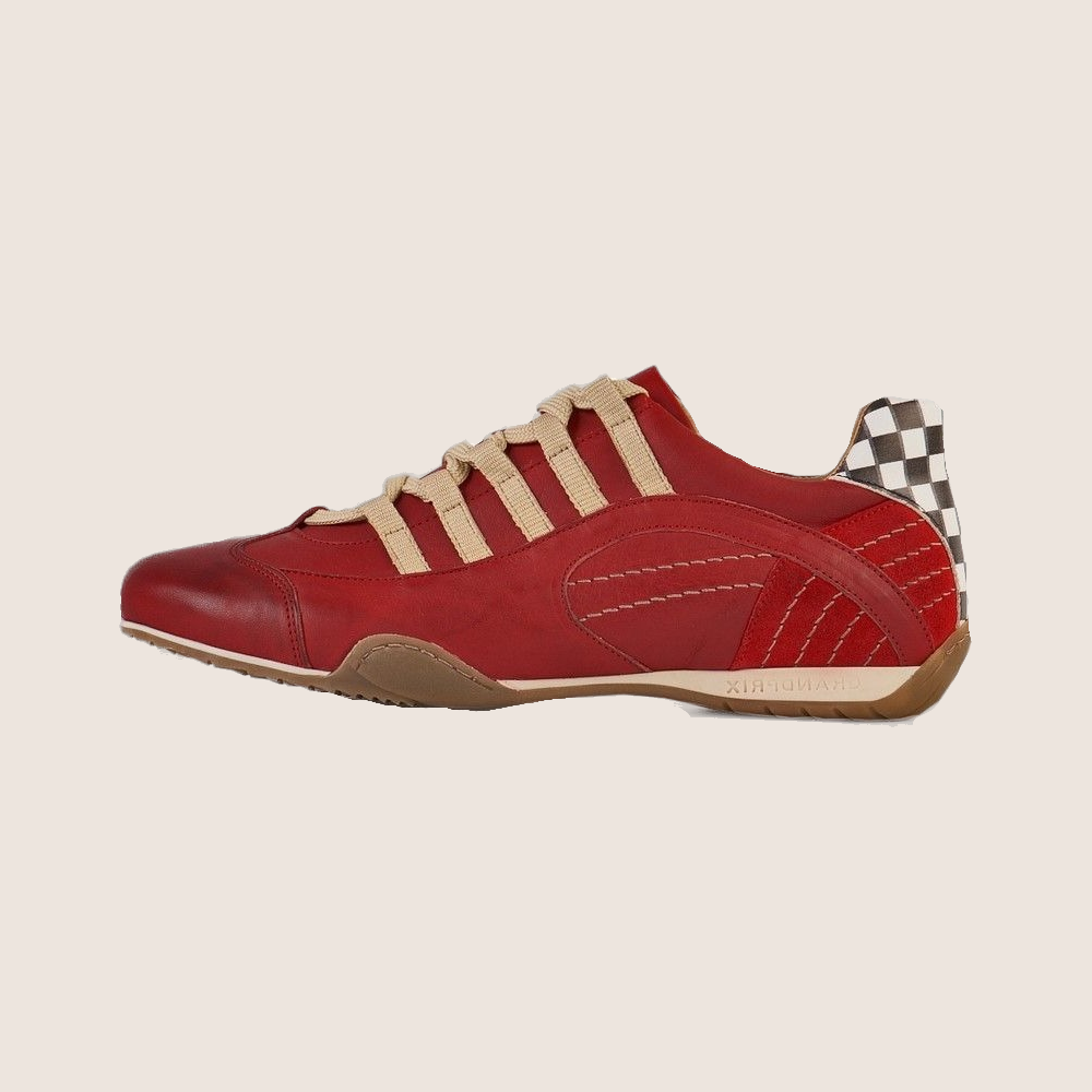 GPO Racing Sneaker Corsa Rosso – Sporty racing-sneaker i Corsa Rosso, perfekt til fartentusiaster.