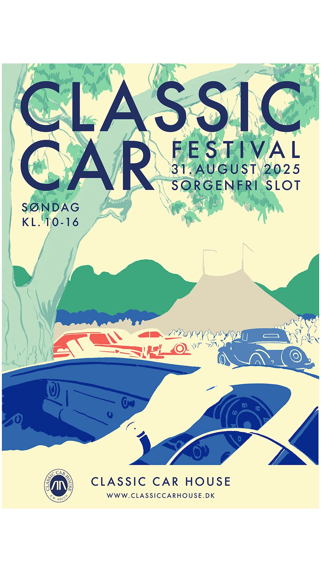 Classic Car Festival Sorgenfri 2025 Plakat