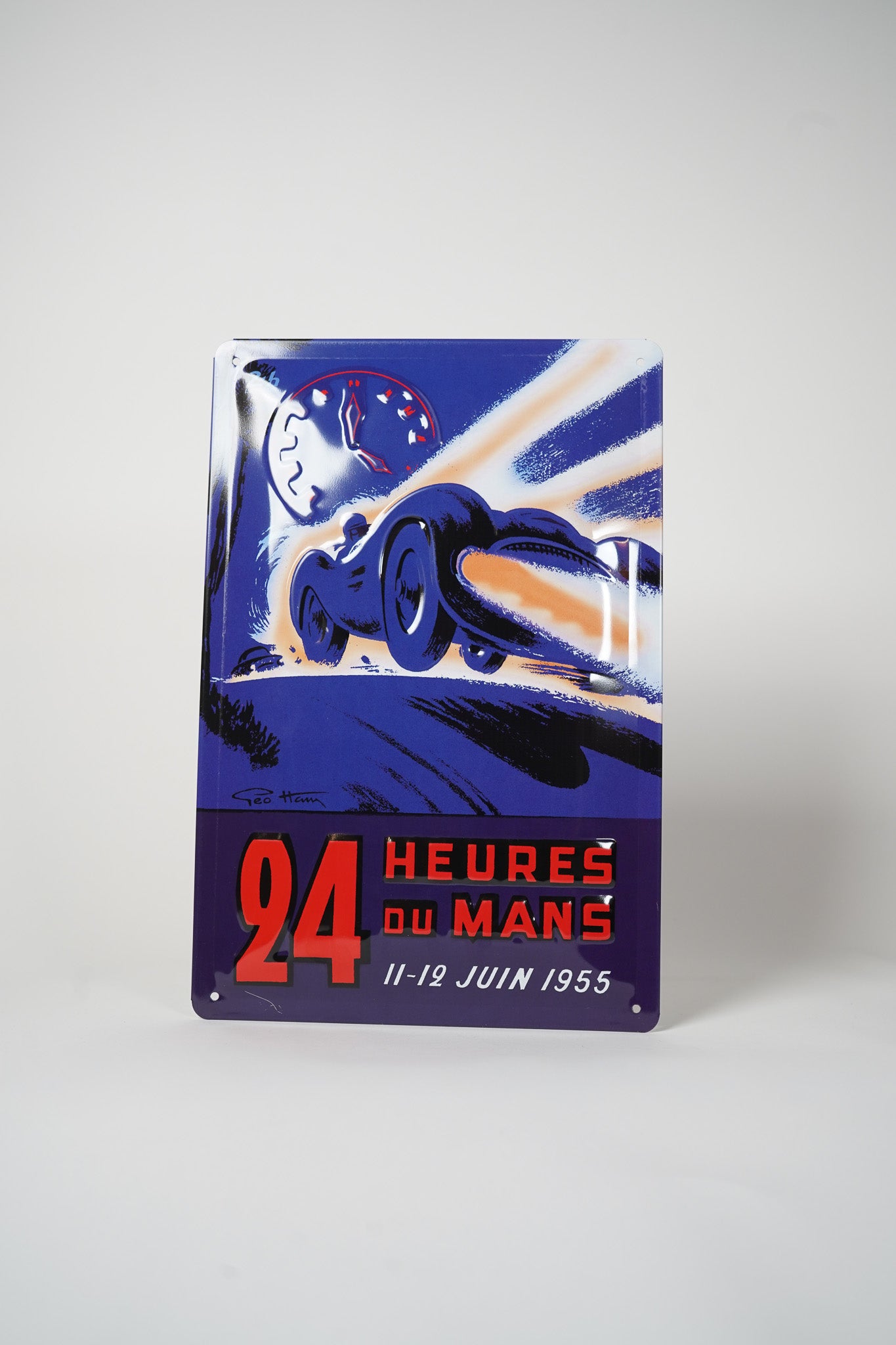 24 Heures Du Mans Racing Night Blue Skilt 20x30