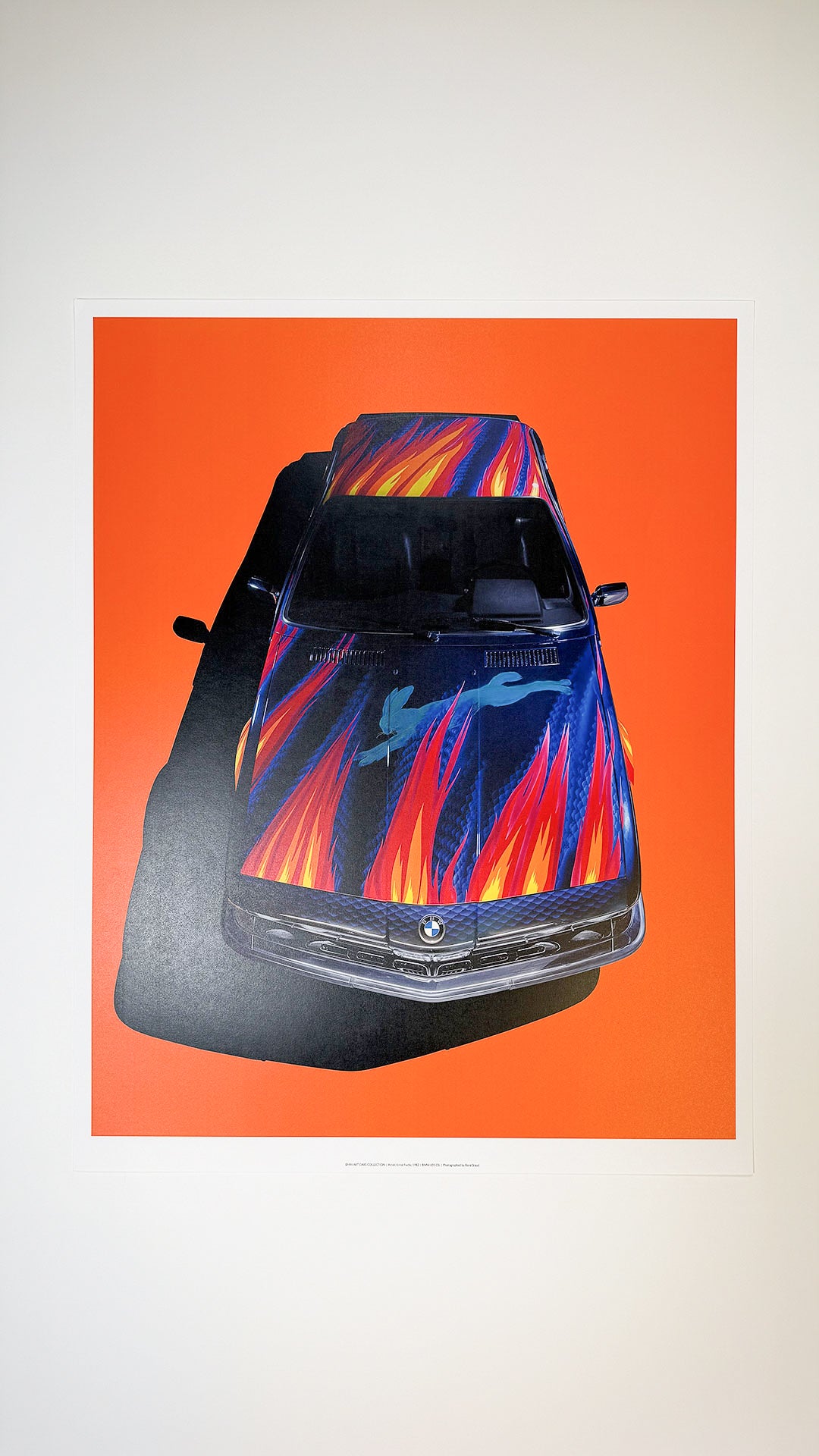 BMW Art Cars 635i CSi Fuchs 58,5x75cm Print - René Staud