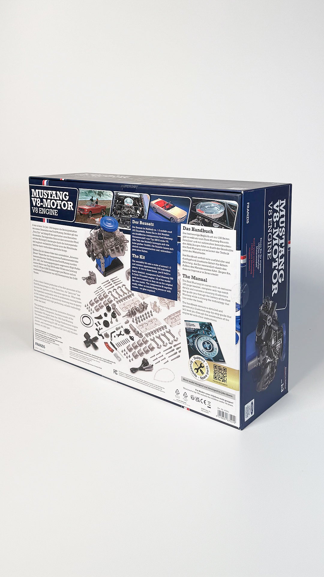 Ford Mustang V8 Motor Samlesæt 1:4