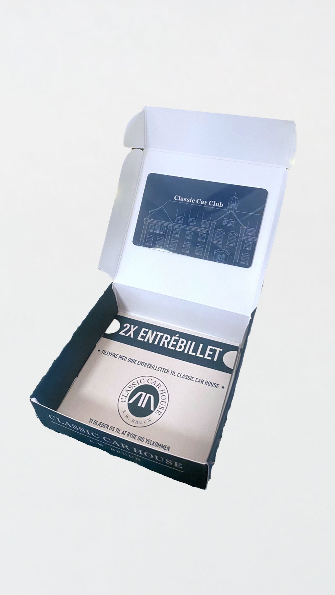 Gaveæske - 2 x Entrébilletter