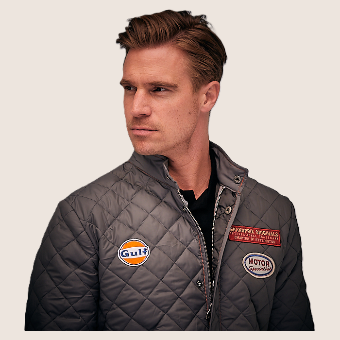 Gentlemen Driver Grey - Elegant grå jakke til gentleman drivers, for et sofistikeret og komfortabelt look.