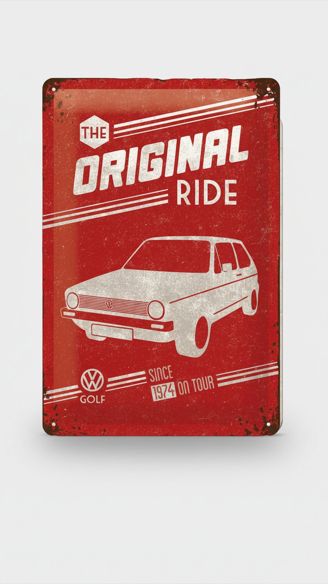 Volkswagen Golf The Original Ride Skilt 20x30cm