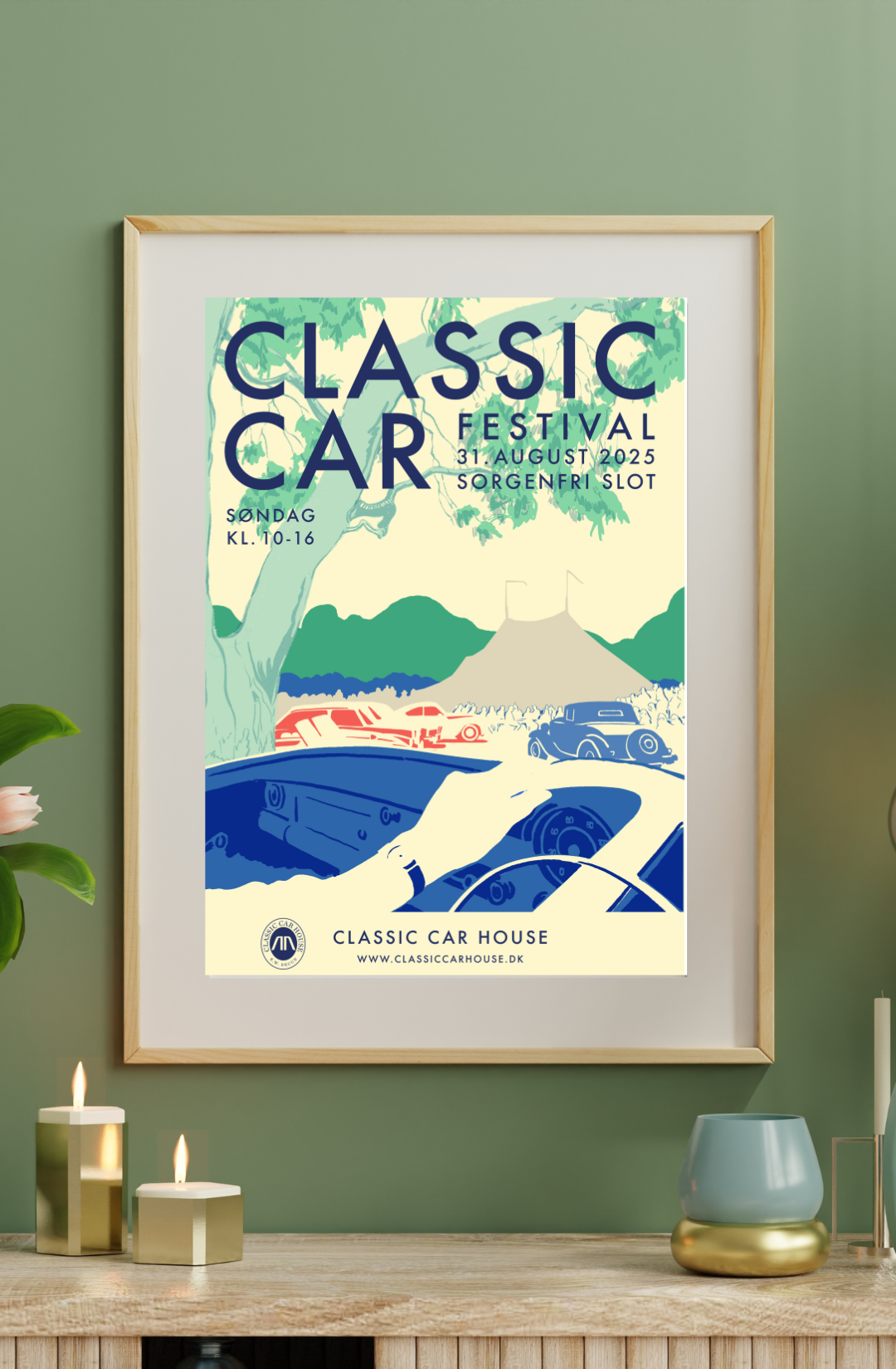 Classic Car Festival Sorgenfri 2025 Plakat
