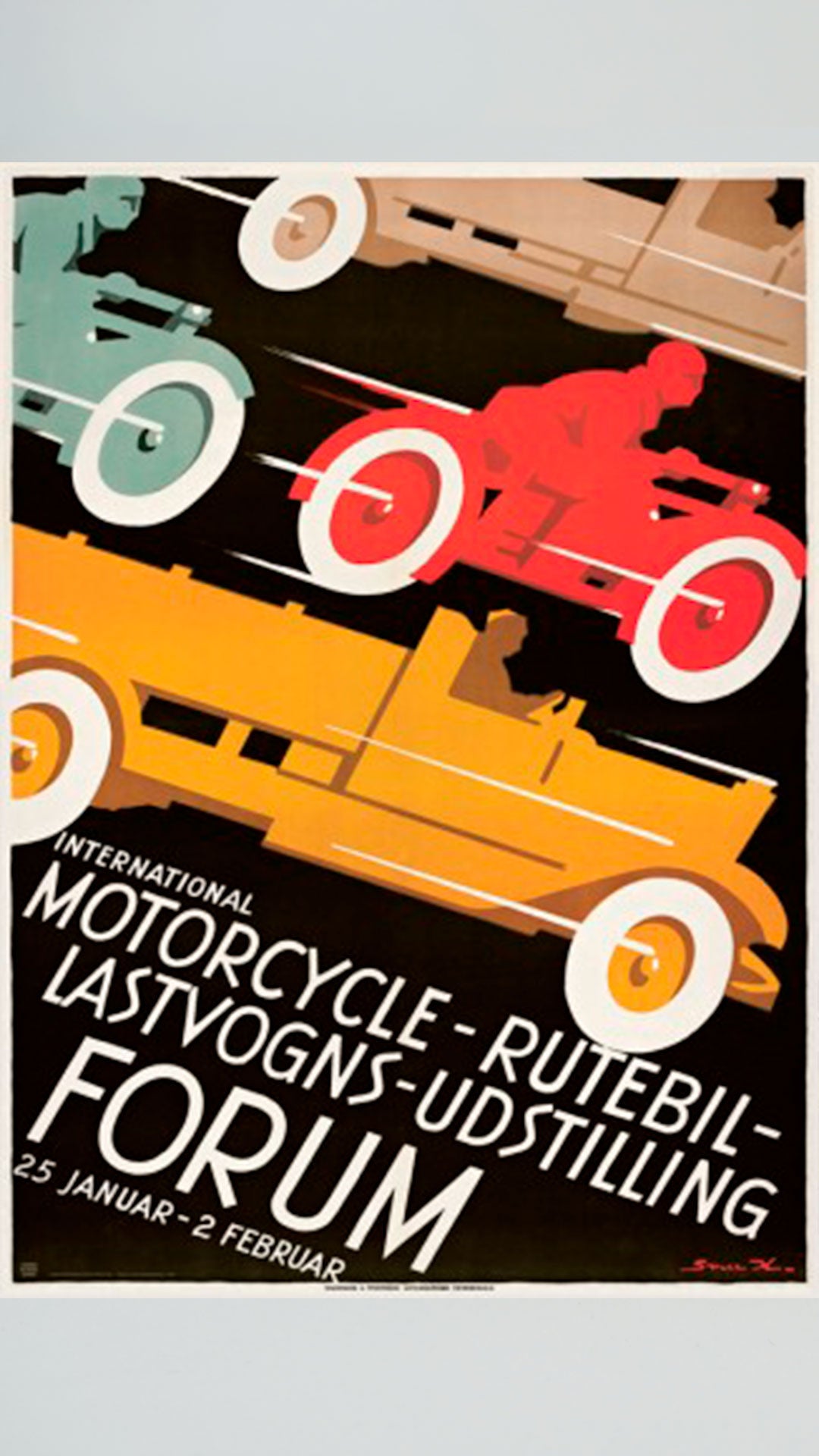 International Motorcycle, Bus, and Truck Poster