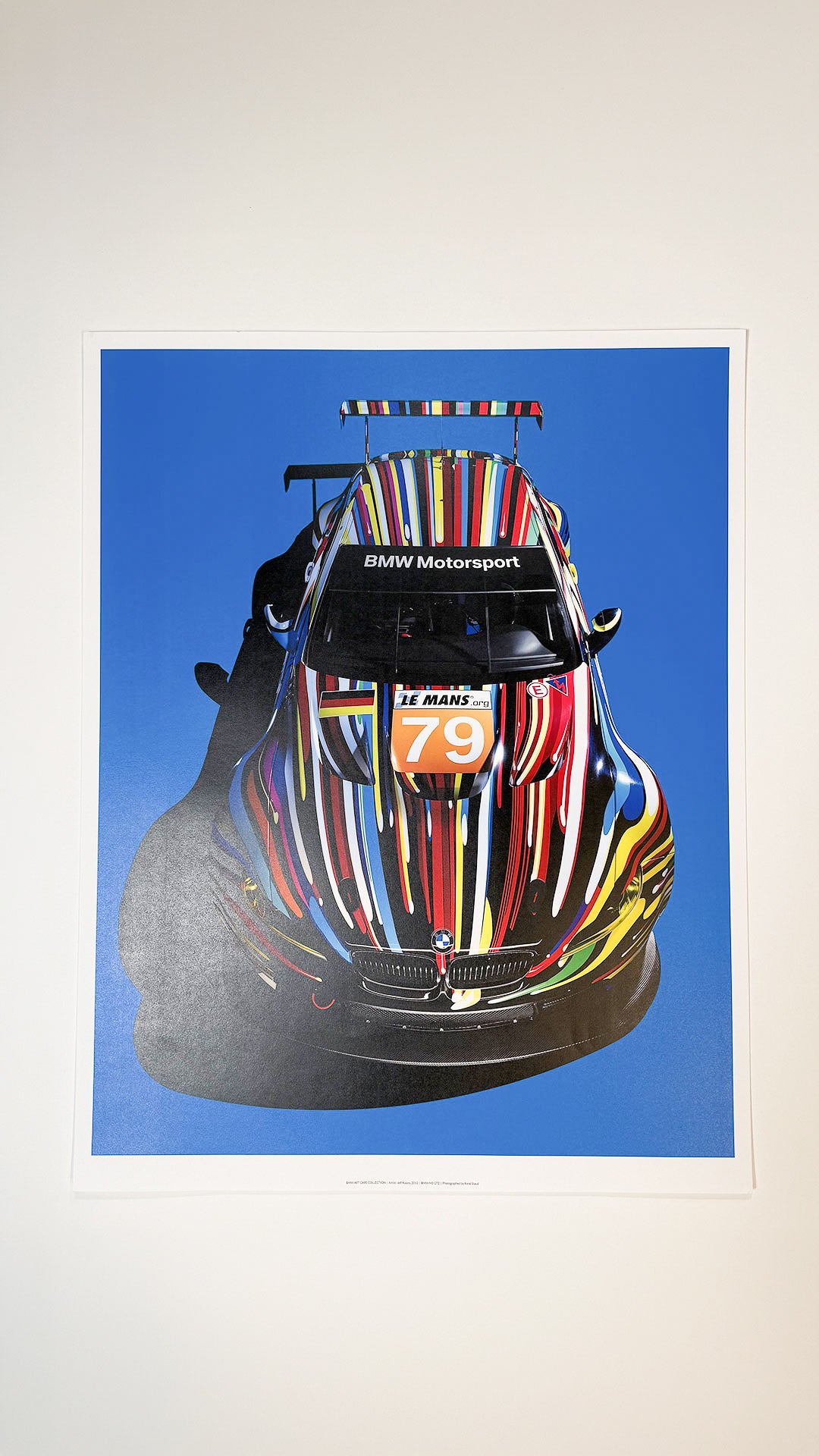 BMW Art Cars M3 GT2 Koons 58,5x75cm Print - Rene Staud