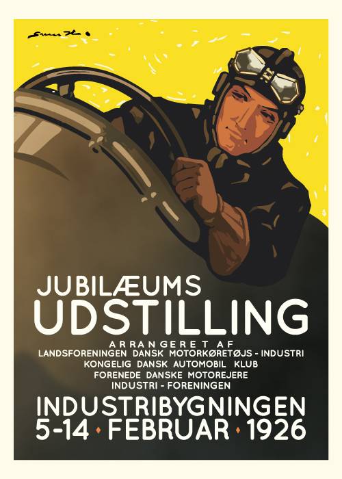 Jubilæums-Udstillingen Industribygningen – Plakat
