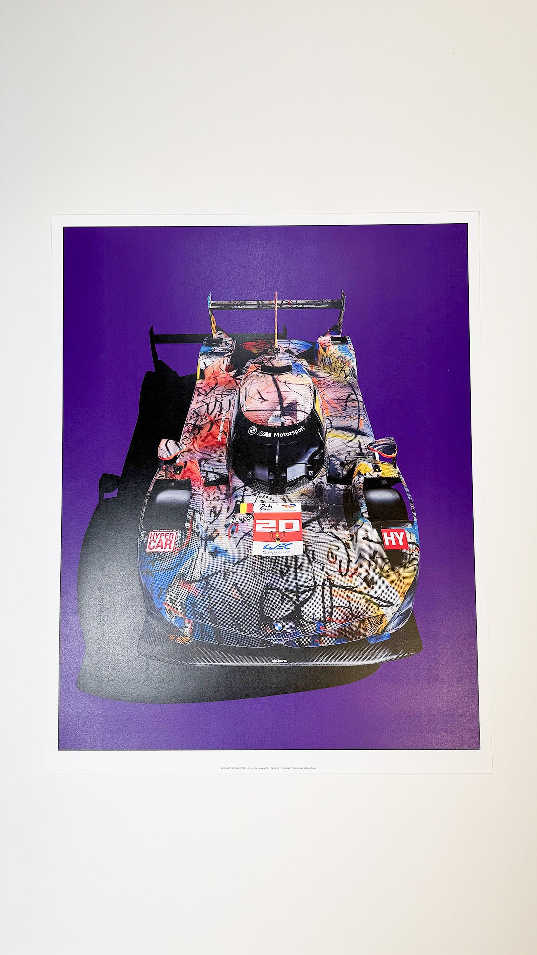 BMW Art Cars Hybrid V8 Mehretu 58,5x75cm Print - René Staud