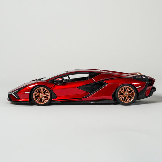 Bburago Lamborghini Sian FKP Rød 1:24