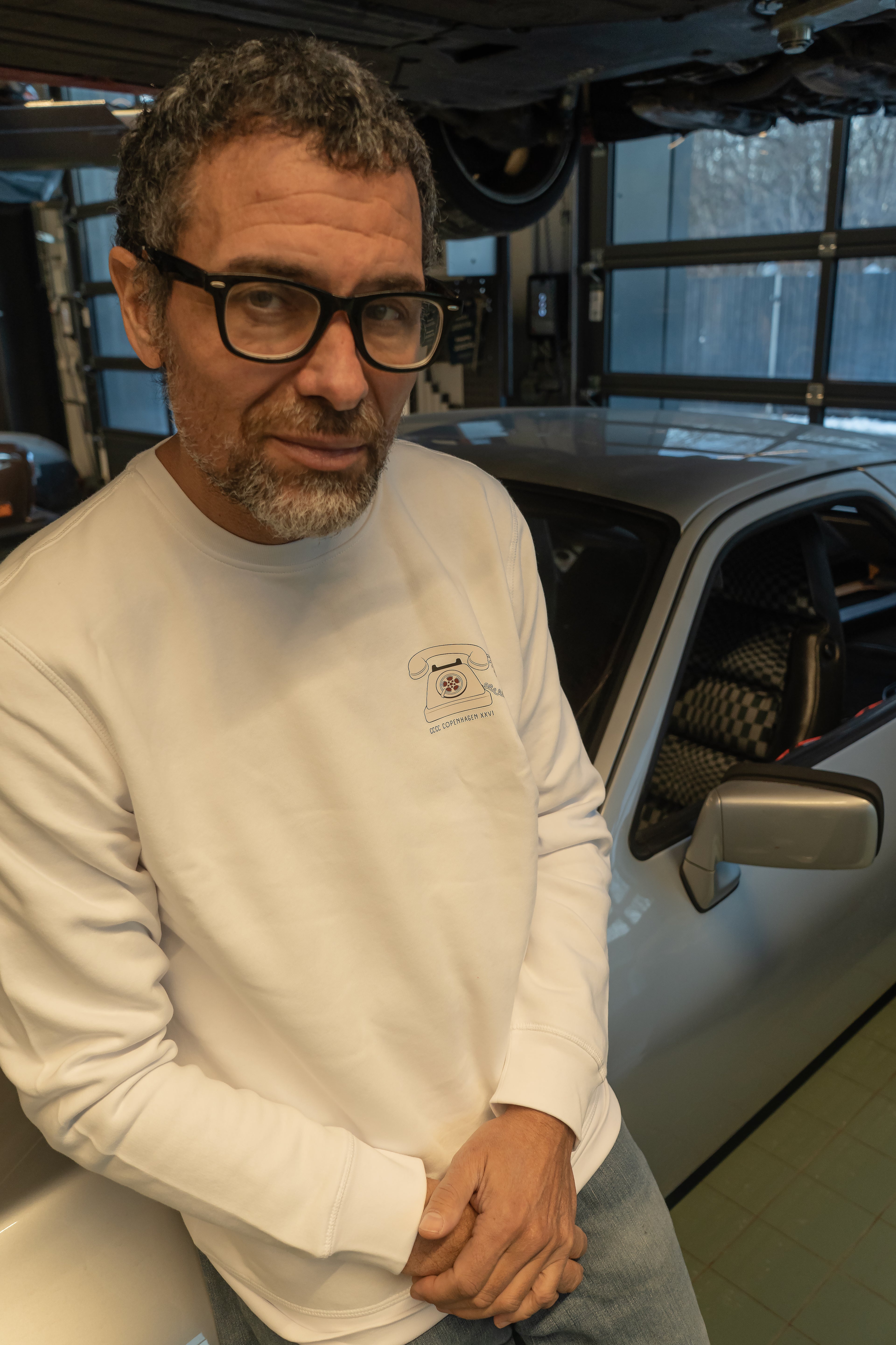 Phone Dials Sweatshirt Hvid