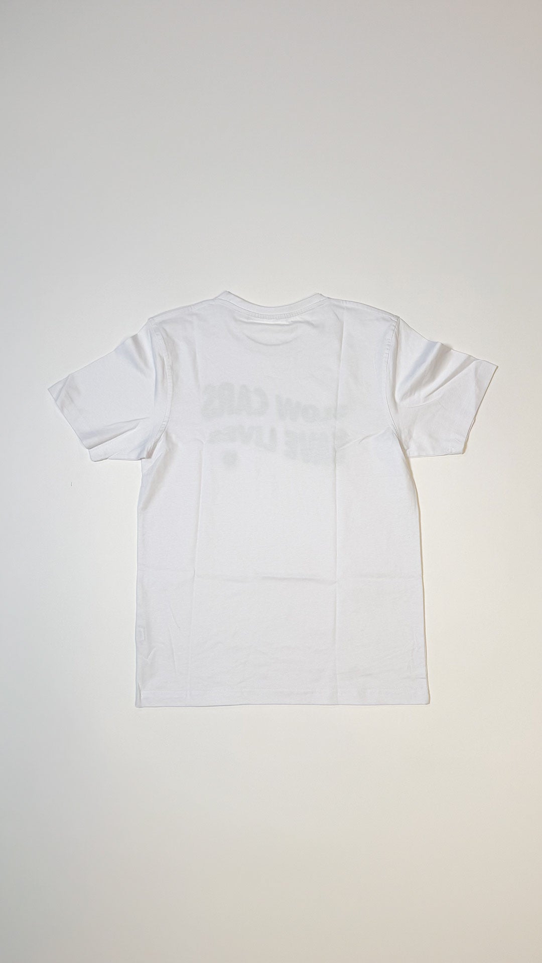 Slow Cars Save Lives T-Shirt Hvid