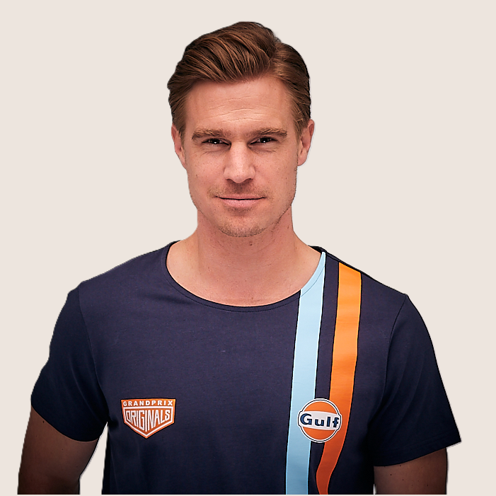 Gulf Stripe T-Shirt Navy