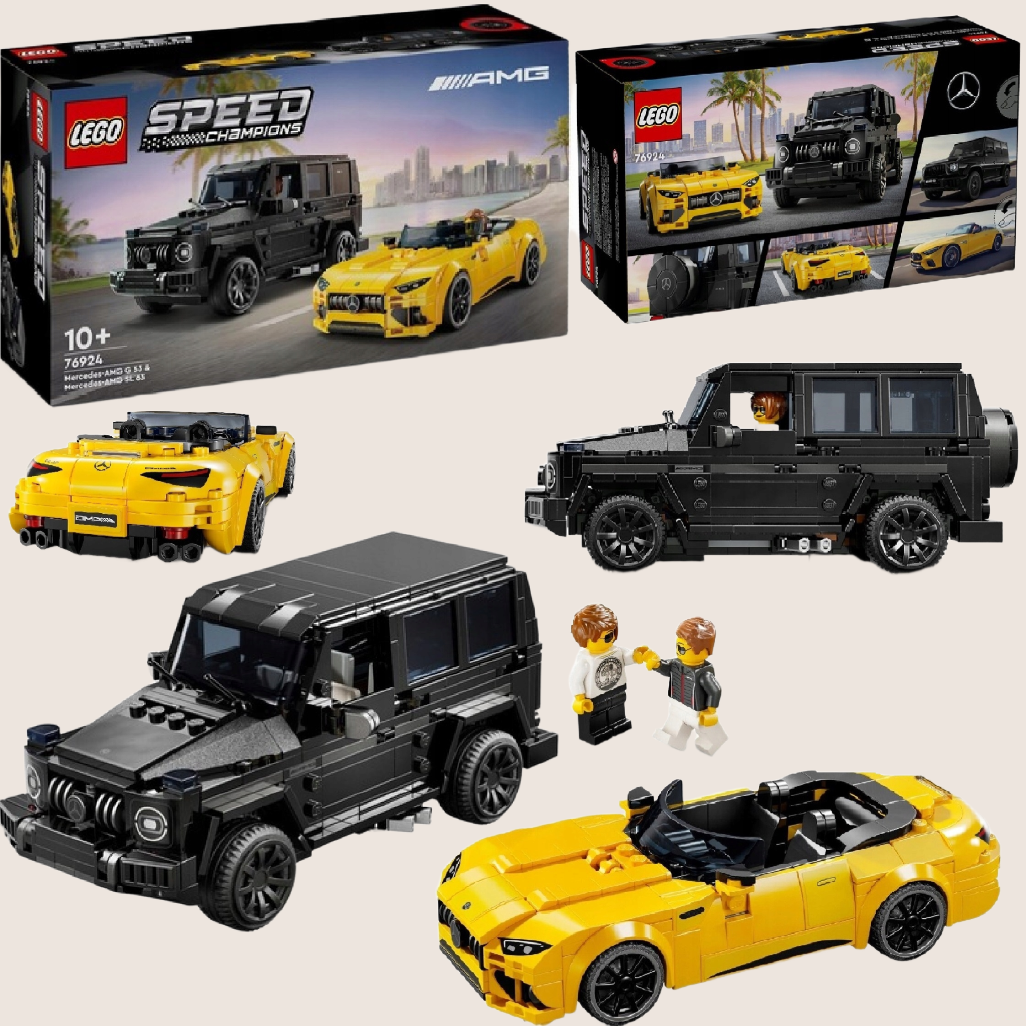 Speed Champions - Mercedes G63, SL63 AMG – LEGO Speed Champions sæt med Mercedes G63 og SL63 AMG.