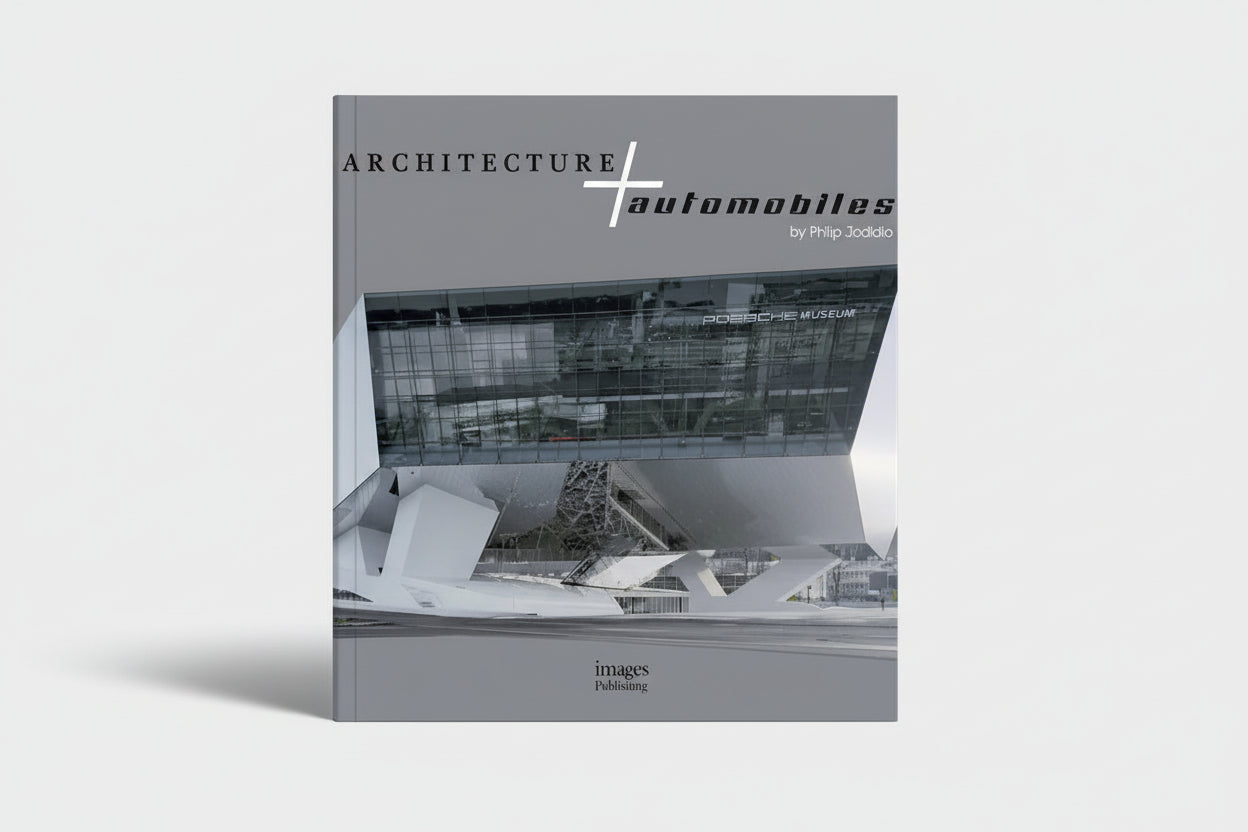 Architectures And Automobiles – En bog, der kombinerer arkitektur og ikoniske biler i en visuel rejse.